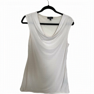 Le Chateau cream scoop neck sleevless top  size M